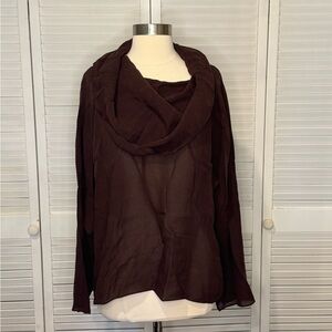 Massimo Dutti Rich Brown Blouse